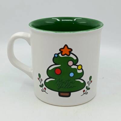 ÇAM AĞACI MUTLU YILLAR-İDA KUPA - TRANSPARAN SAP TRANSPARAN GÖVDE YEŞİL İÇ - 1