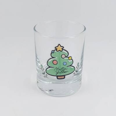 ÇAM AĞACI MUTLU YILLAR-SHOT BARDAĞI - ŞEFFAF - 1