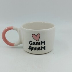 CANIM ANNEM-KALP-DÜĞÜM KUPA - PEMBE SAP - 