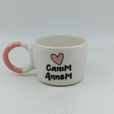 CANIM ANNEM-KALP-DÜĞÜM KUPA - PEMBE SAP - 1