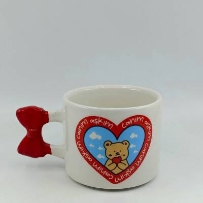 CANIM AŞKIM-KURDELE KUPA - KIRMIZI SAP - 1