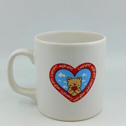 CANIM AŞKIM-SİLİNDİR KUPA - TRANSPARAN - 