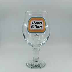 CANIM BİRAM-CAM BİRA BARDAĞI - ŞEFFAF - 