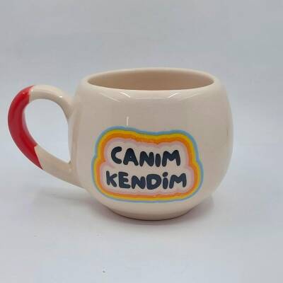 CANIM KENDİM RENKLİ - BALON KUPA - KIRMIZI SAP - 1