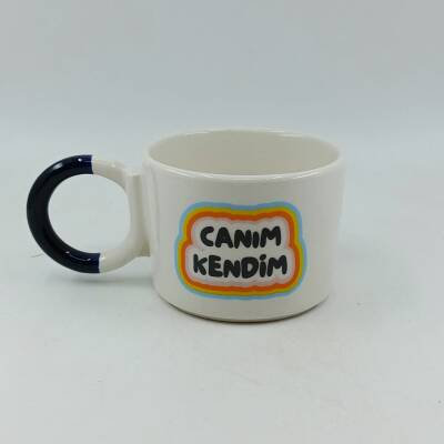 CANIM KENDİM RENKLİ - DÜĞÜM KUPA - SİYAH SAP - 1