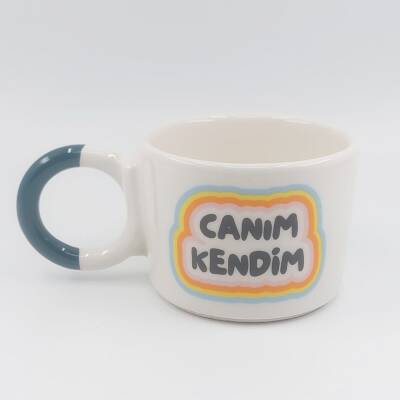 CANIM KENDİM RENKLİ - DÜĞÜM KUPA - YEŞİL SAP - 1