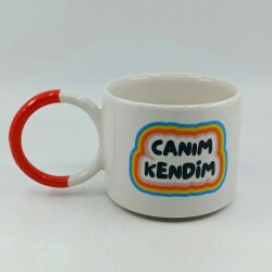 CANIM KENDİM RENKLİ - O KUPA - KIRMIZI SAP - 