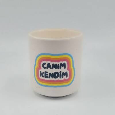 CANIM KENDİM RENKLİ-SATÜRN KOKULU MUM - TRANSPARAN GÖVDE - 1