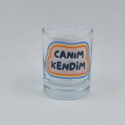 CANIM KENDİM RENKLİ-SHOT BARDAĞI - ŞEFFAF - 