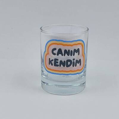 CANIM KENDİM RENKLİ-SHOT BARDAĞI - ŞEFFAF - 1