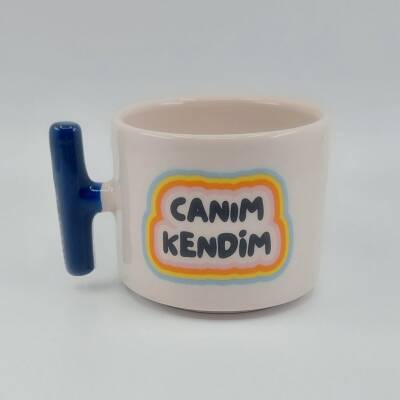 CANIM KENDİM RENKLİ - T KUPA - KOBALT SAP - 1