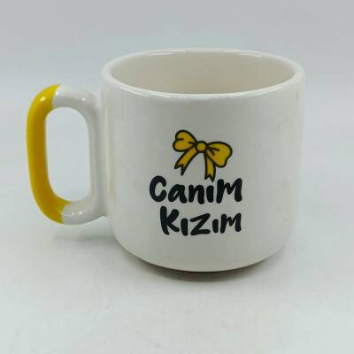 CANIM KIZIM-KURDELE-ARYA ÇAY FİNCANI - SARI SAP - 1