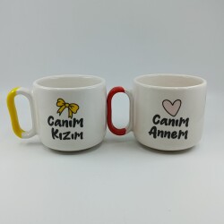 CANIM KIZIM KURDELE & CANIM ANNEM KALP-İKİLİ ARYA ÇAY - RENKLİ SAP - 1