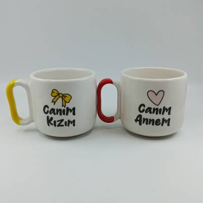 CANIM KIZIM KURDELE & CANIM ANNEM KALP-İKİLİ ARYA ÇAY - RENKLİ SAP - 1