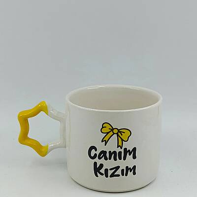 CANIM KIZIM-KURDELE-YILDIZ KUPA - SARI SAP - 1