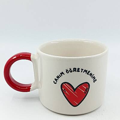 CANIM ÖĞRETMENİME - D KUPA - KIRMIZI SAP - 1