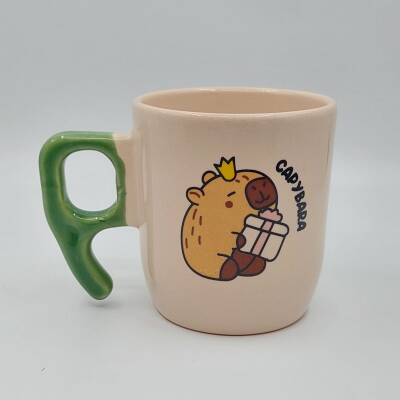 CAPYBARA HEDİYE-NONA KUPA - YEŞİL SAP - 1