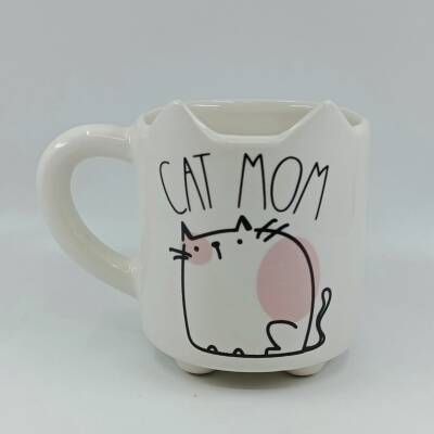 CAT MOM-KEDİ KUPA - TRANSPARAN SAP - 1