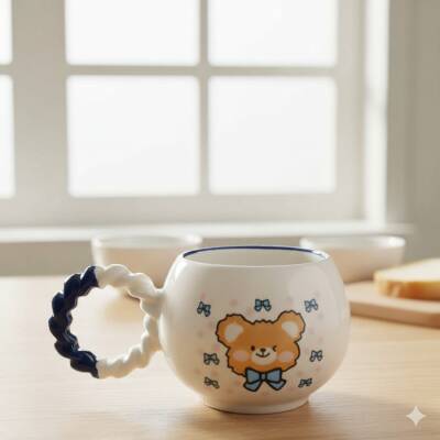 CENTİLMEN AYI-BALONCUK KUPA - KOBALT SAP - 1