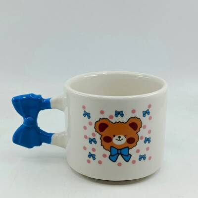 CENTİLMEN AYI-KURDELE KUPA - MAVİ SAP - 1