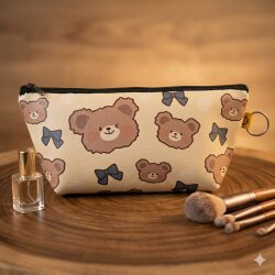 CENTİLMEN AYI-MAKYAJ ÇANTASI - TEKLİ - 