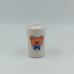 CENTİLMEN AYI-SERAMİK PANDORA MUM - TEKLİ - 