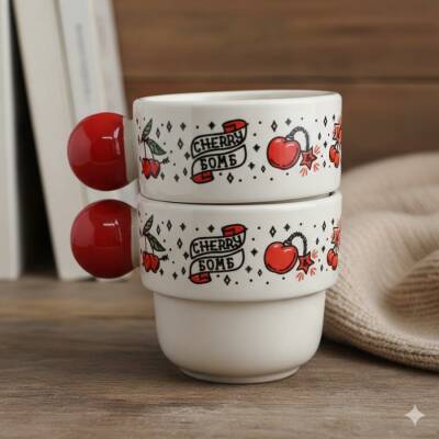 CHERRY BOMB-İKİLİ PUNTO ESPRESSO - KIRMIZI SAP - 1