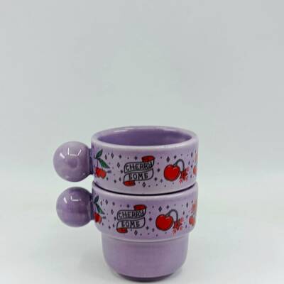 CHERRY BOMB-İKİLİ PUNTO ESPRESSO - MOR SAP MOR GÖVDE - 1