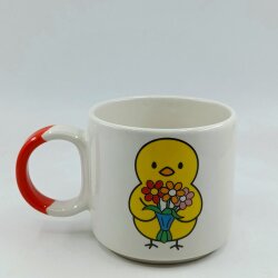 ÇİÇEK TUTAN CİVCİV-D KUPA - TURUNCU SAP - 