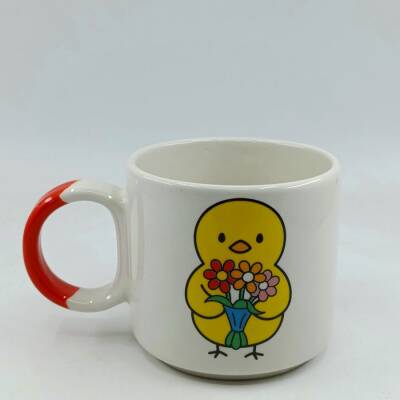 ÇİÇEK TUTAN CİVCİV-D KUPA - TURUNCU SAP - 1