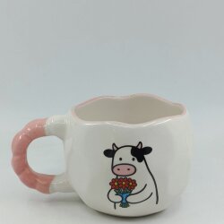 ÇİÇEK TUTAN İNEK-NİVA KUPA - PEMBE SAP PEMBE TURNET - 