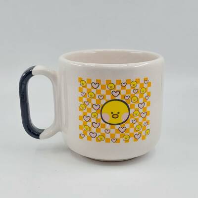 CİVCİV PATTERN-ARYA ÇAY FİNCANI - SİYAH SAP - 1
