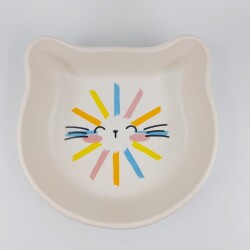 ÇİZGİ KEDİ-KEDİ MAMA KABI - TRANSPARAN - 