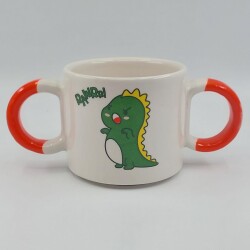 ÇOCUK DİNOZOR-ÇOCUK KUPA - TURUNCU SAP - 