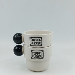 COFFEE PLEASE-İKİLİ PUNTO ESPRESSO - SİYAH SAP - 