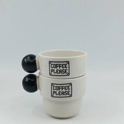 COFFEE PLEASE-İKİLİ PUNTO ESPRESSO - SİYAH SAP - 1
