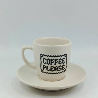 COFFEE PLEASE-KLASİK TÜRK KAHVESİ FİNCANI - TRANSPARAN GÖVDE - 1