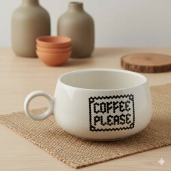COFFEE PLEASE-LUNA KUPA - TRANSPARAN - 