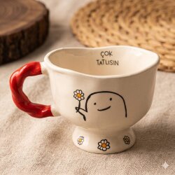 ÇOK TATLISIN-SET-BALERİN KUPA - KIRMIZI SAP - 