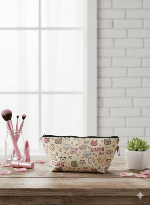 CUTE ANIMALS-MAKYAJ ÇANTASI - TEKLİ - 1