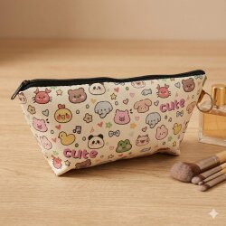 CUTE ANIMALS-MAKYAJ ÇANTASI - TEKLİ - 