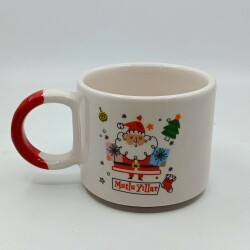 DAĞINIK NOEL BABA MUTLU YILLAR-D KUPA - KIRMIZI SAP - 