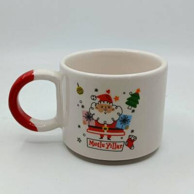 DAĞINIK NOEL BABA MUTLU YILLAR-D KUPA - KIRMIZI SAP - 1