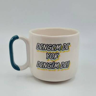 DENGEM DE YOK DENGİM DE! - ARYA ÇAY FİNCANI - YEŞİL SAP - 1