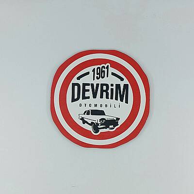 DEVRİM ARABALARI-AHŞAP BARDAK ALTLIĞI - TEKLİ - 1