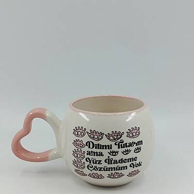DİLİMİ TUTARIM YÜZ İFADEME ÇÖZÜM YOK-AMOUR KUPA - PEMBE SAP PEMBE TURNET - 1