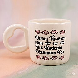 DİLİMİ TUTARIM YÜZ İFADEME ÇÖZÜM YOK-EROS KUPA - TRANSPARAN SAP TRANSPARAN GÖVDE - 