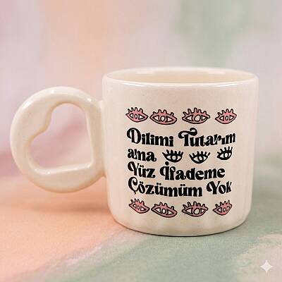 DİLİMİ TUTARIM YÜZ İFADEME ÇÖZÜM YOK-EROS KUPA - TRANSPARAN SAP TRANSPARAN GÖVDE - 1