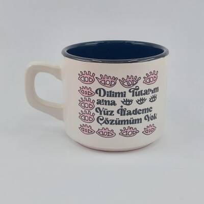 DİLİMİ TUTARIM YÜZ İFADEME ÇÖZÜM YOK - VENUS KUPA - SİYAH İÇ - 1