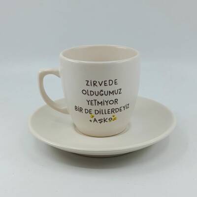 DİLLERDEYİZ AŞKO-KLASİK TÜRK KAHVESİ FİNCANI - TRANSPARAN GÖVDE - 1